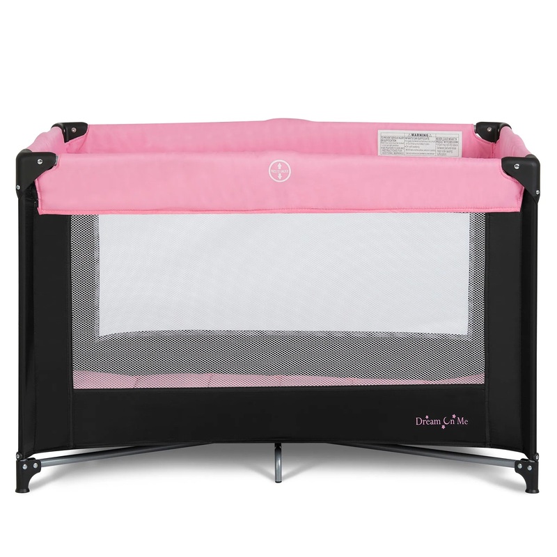 Zazzy Portable Playard with Bassinet in Pink