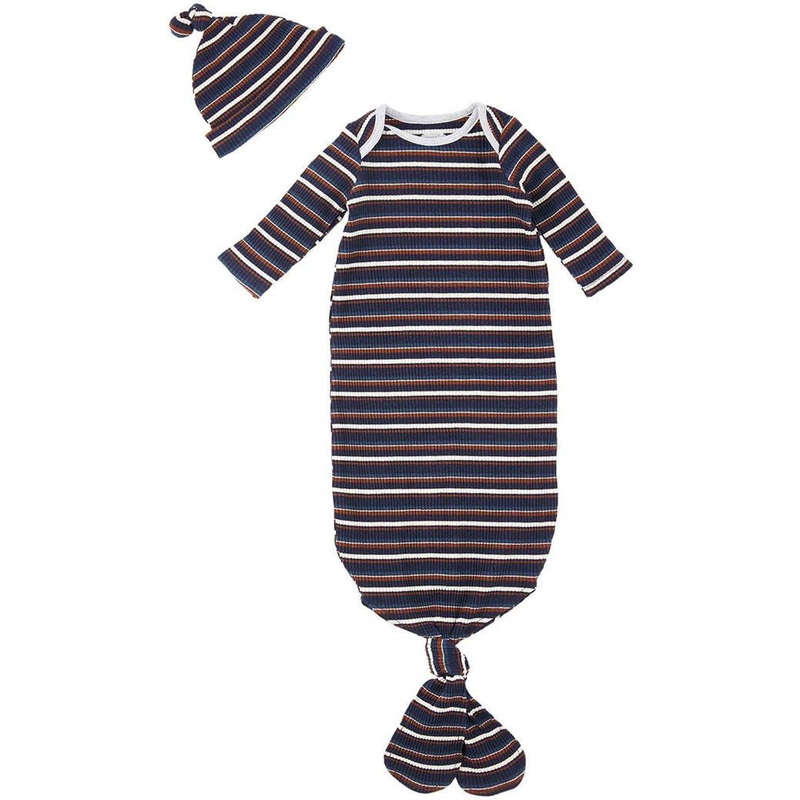 Mud Pie Blue Stripe Take-Me-Home Set