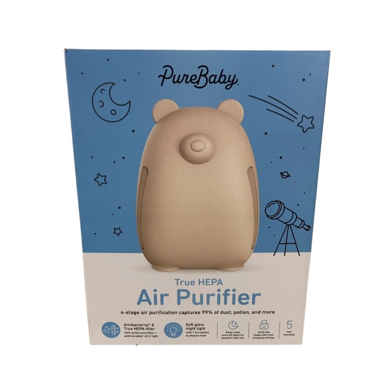 Pure Enrichment PureBaby Bear Air Purifier, Sweet Oat