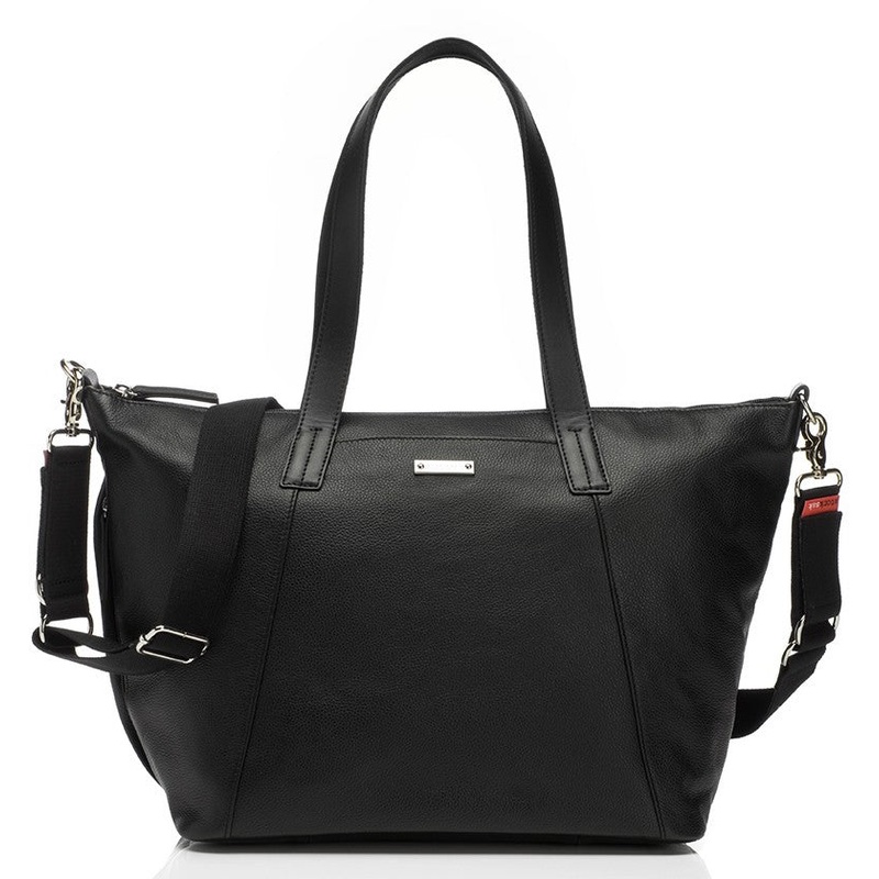 Storksak Noa Diaper Bag – Black Leather