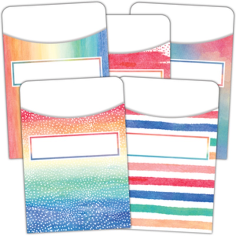 Watercolor Library Pockets – Multi-Pack