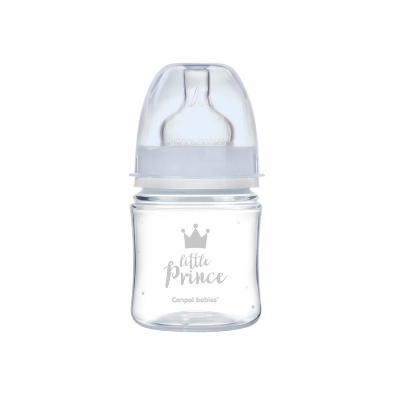 Canpol Babies Royal Baby Baby Bottle 0m+ Blue 120 Ml