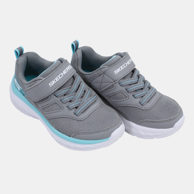 Girls Leather Sneakers – Grey