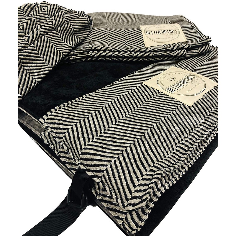 Keenz 7S Stroller Wagon Liner with Matching Blanket & Harness Pad Covers – Herringbone