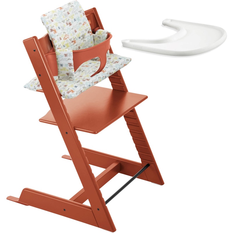 Stokke Tripp Trapp Bundle – Orange/Retro Cars