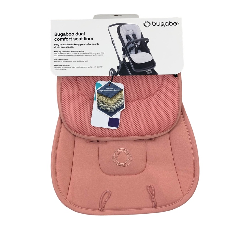 Bugaboo Dual Comfort Seat Liner, Morning Pink