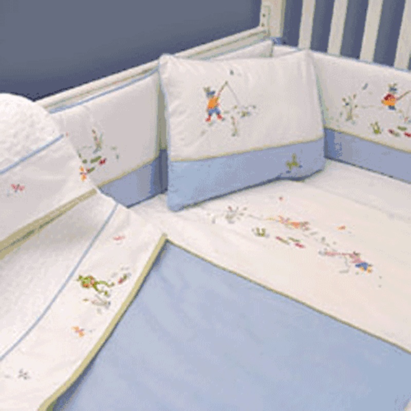 Gordonsbury Froggy Pond 3 Piece Crib Bedding Set
