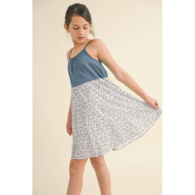 Heart And Arrow Sleeveless Tiered Dress