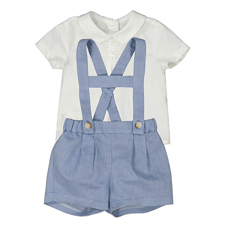 MYL Shorts with Suspenders Set