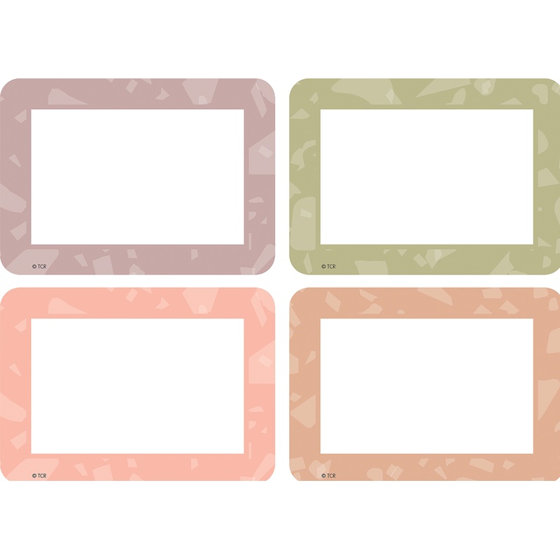 Terrazzo Tones Name Tags/Labels – Multi-Pack