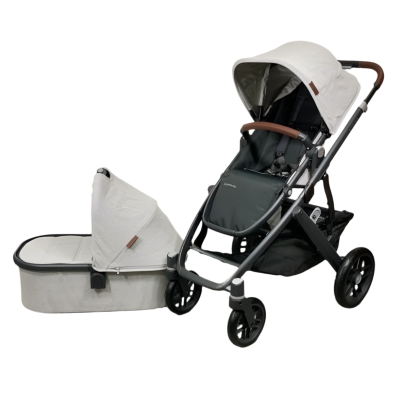 UPPAbaby VISTA V2 Stroller, Anthony (White & Grey Chenille), 2024