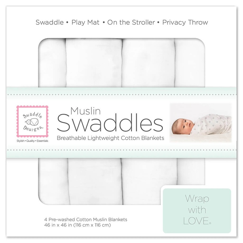 4 Pack Muslin Swaddle Blanket