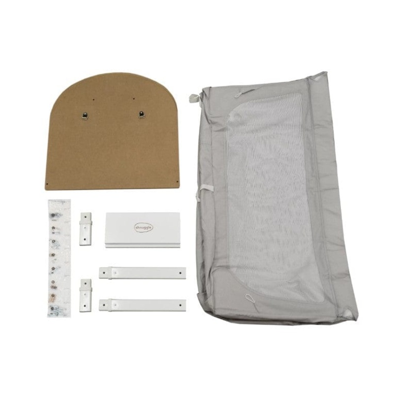 Beaba by Shnuggle Air Full Size Crib Conversion Kit Dove Grey