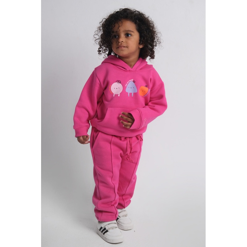 Fuchsia 2-Piece Hooded Outfit Set