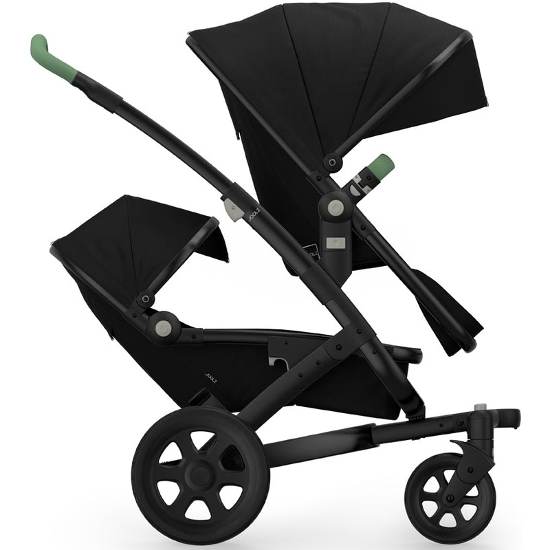 Joolz Geo 2 Tailor Twin Stroller – Black/Black/Black/Mixed Green