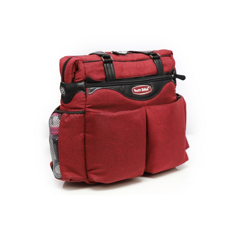 Petit Bebe Premium Diaper Bag  Burgundy