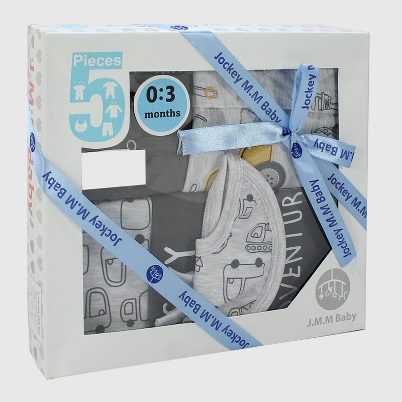 Vehicles 5-Piece Baby Layette Set