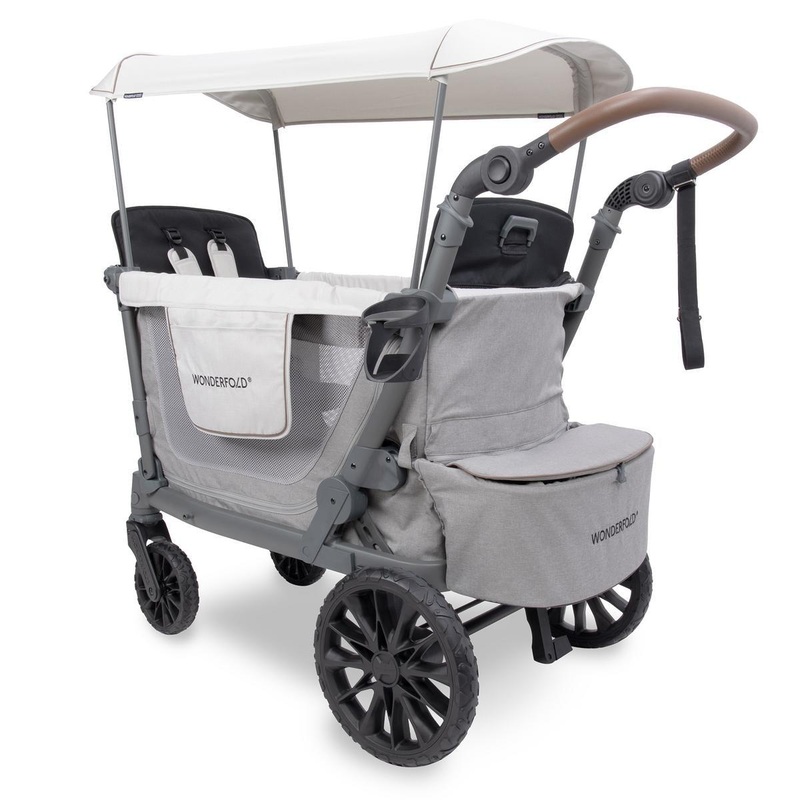 WonderFold OPEN BOX L2 Double (2 Seater) Stroller Wagon – Gray