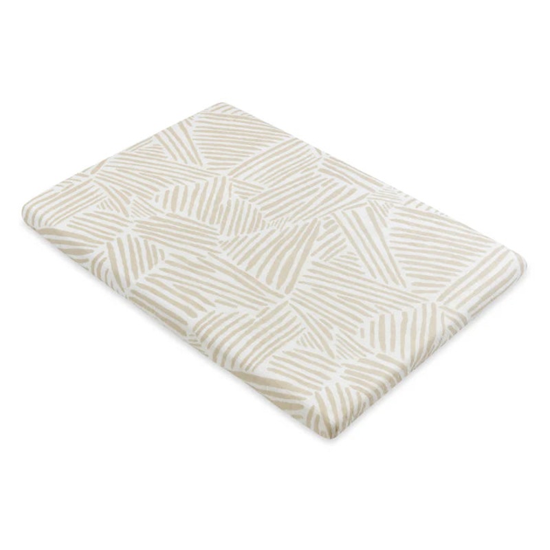 All-Stages Bassinet Crib Sheet- Oat Stripe