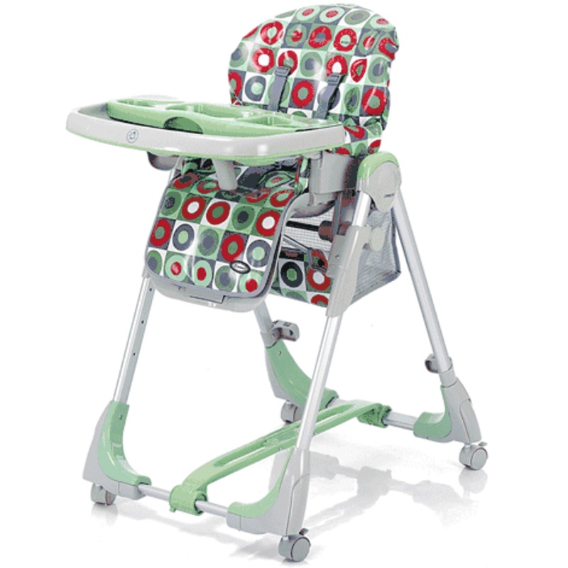 Zooper Peas & Carrots High Chair 2008 Green Dots