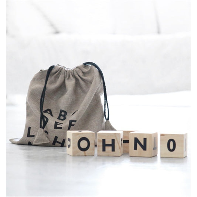 Alphabet Blocks – Black