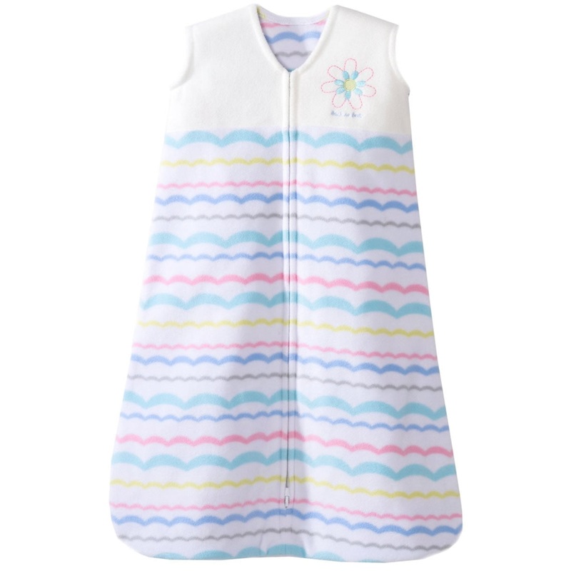 HALO SleepSack Wearable Blanket, Micro-Fleece, Ribbon Pom Poms, Small