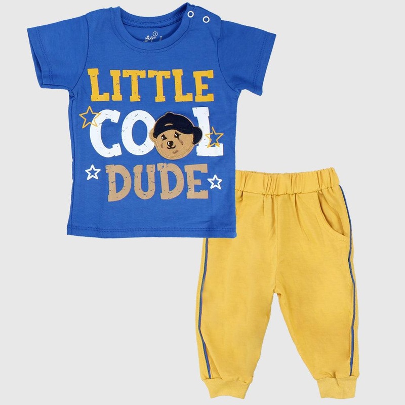 “Little Cool Dude” Short-Sleeved Pajama