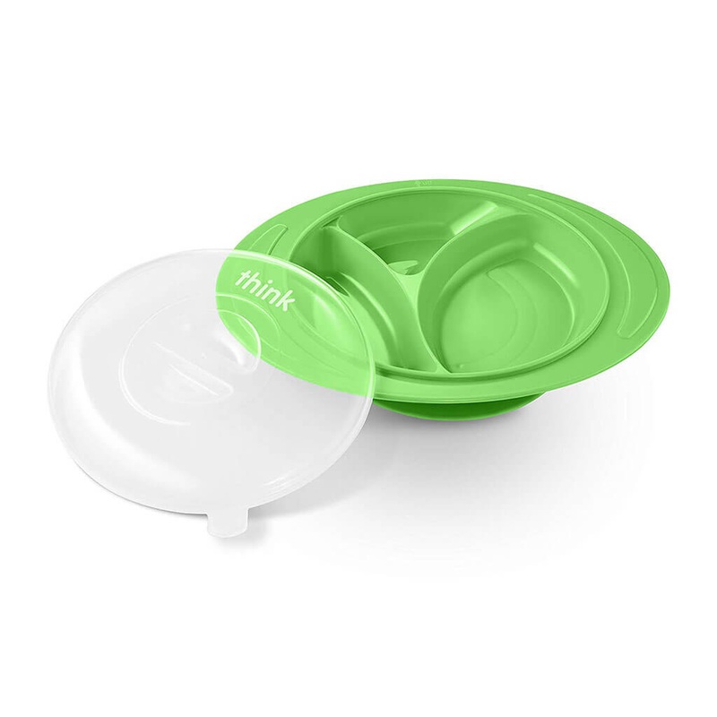 ThinkSaucer Suction Plate Green