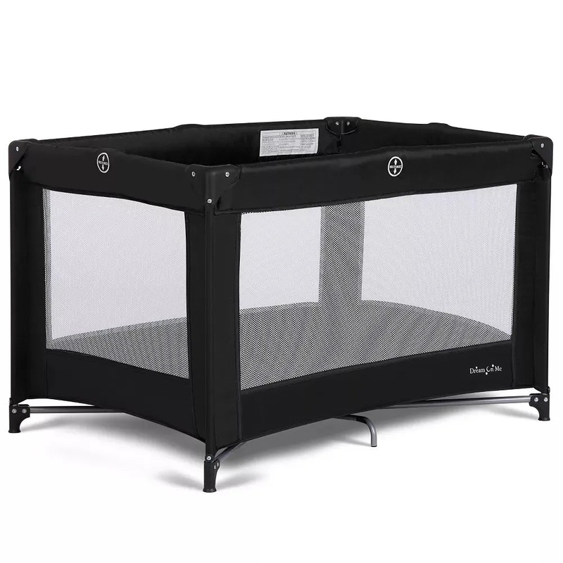 Zazzy Portable Playard with Bassinet – Black