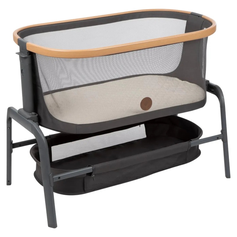 Iora Bedside Bassinet – Essential Graphite