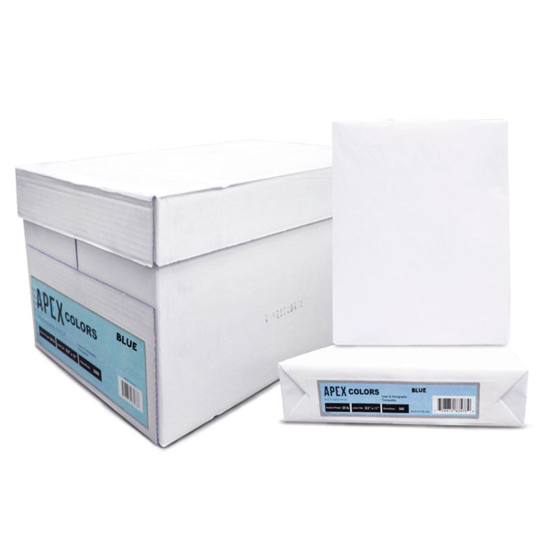 APEX 8.5″ X 11″ Blue Colored Copy Paper (1 Ream)