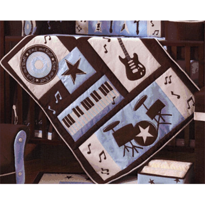 Lambs & Ivy Rock N’ Roll Organic Comforter