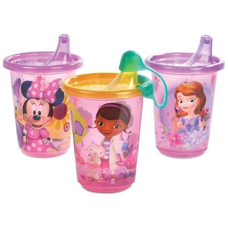 The First Years Disney Characters (Girl) Take & Toss 10oz Sippy Cups – 3 Pack