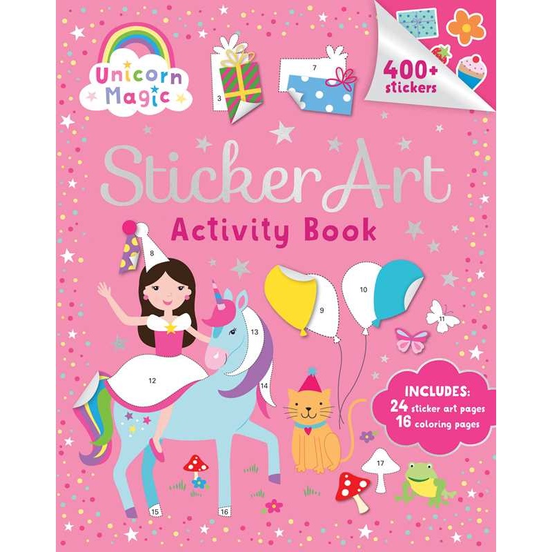 Unicorn Magic: Sticker Art & Coloring