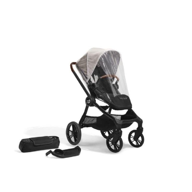 Baby Jogger City Sights Eco Collection Stroller All In One Bundle, 2022, Frosted Ivory