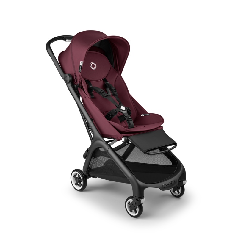 Bugaboo Butterfly Stroller, Black, 2025, Dark Cherry, Dark Cherry