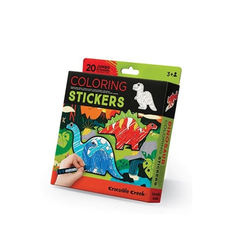 Crocodile Creek Coloring Stickers – Dinosaur