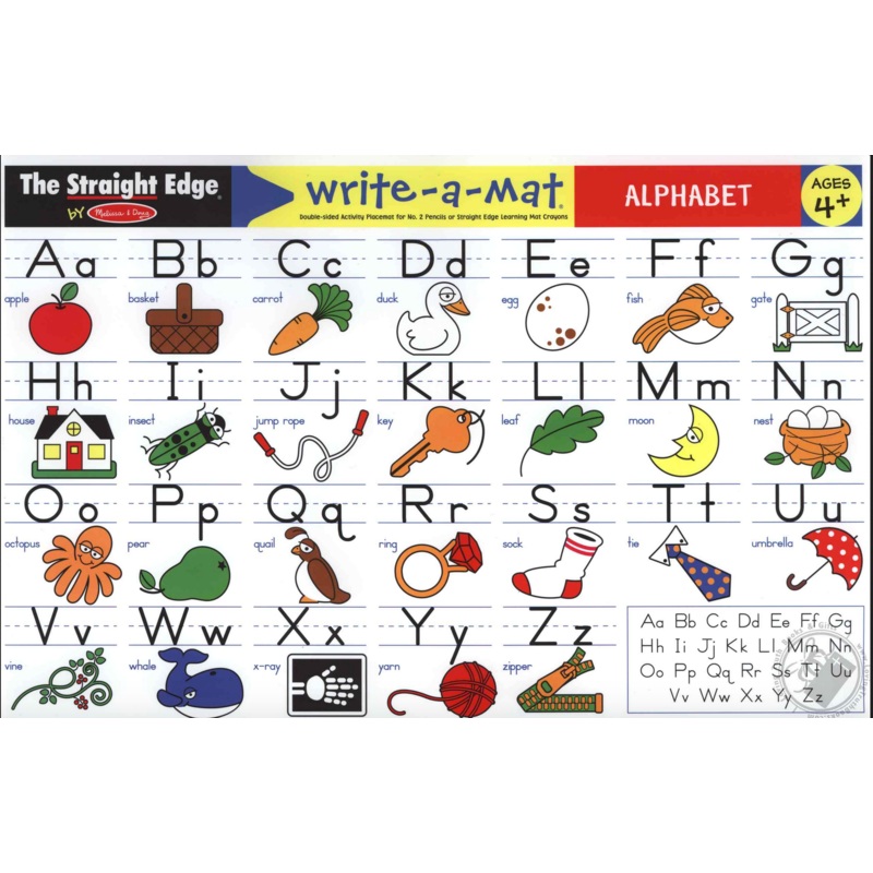 Melissa & Doug Alphabet Write-A-Mat