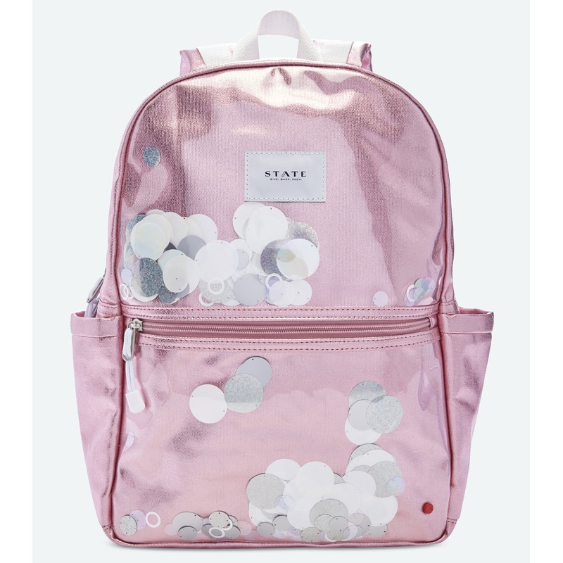 State Bags Kane Kids Backpack – White Sequins
