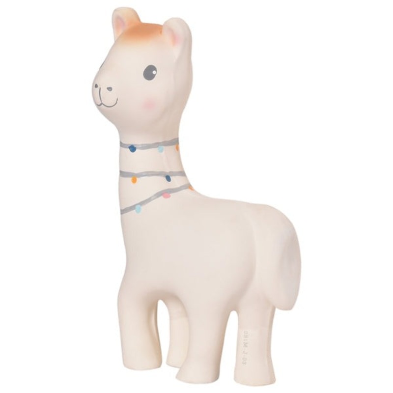 Lilith the Llama Organic Natural Rubber Rattle, Teether & Bath Toy