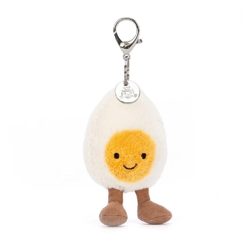 JELLYCAT AMUSEABLE HAPPY BOILED EGG BAG CHARM