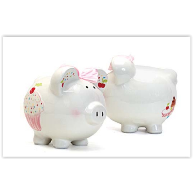 Child to Cherish Sprinkle Cupcake Piggy Bank