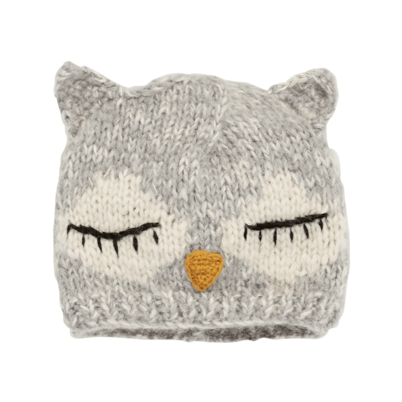 KIDS SLEEPING OWL BEANIE