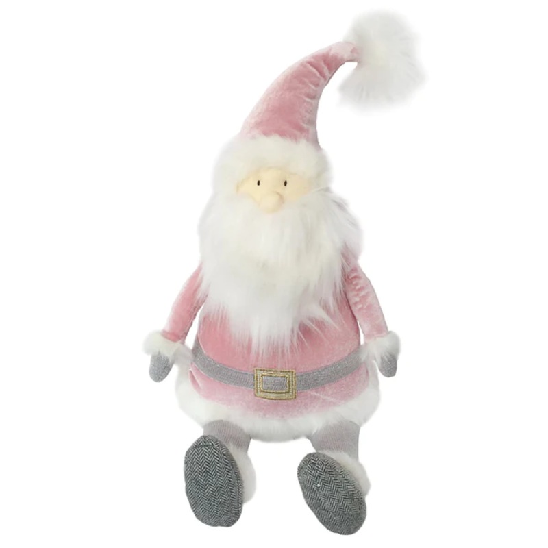 SANTA SHELF SITTER – DUSTY ROSE
