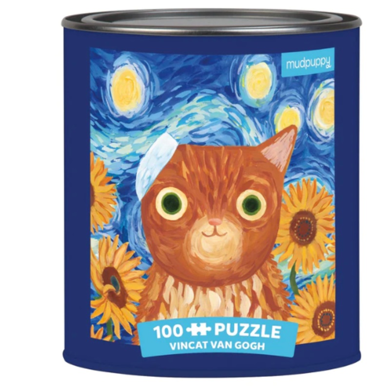 VINCAT VAN GOGH ARTSY CATS 100 PIECE PUZZLE