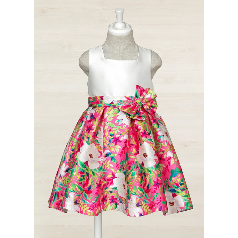 ABEL & LULA COMBINED MIKADO DRESS