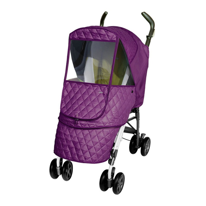 Manito Castle Alpha Quilted Stroller Weather Shield – Purple