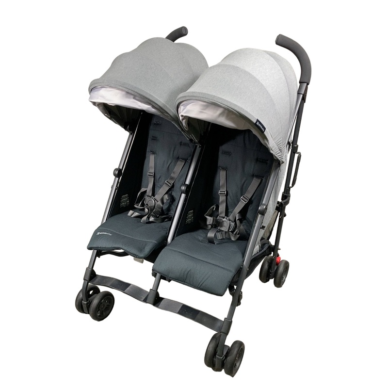 UPPAbaby G-Link V2 Double Stroller, 2022, Greyson (Charcoal Melange)