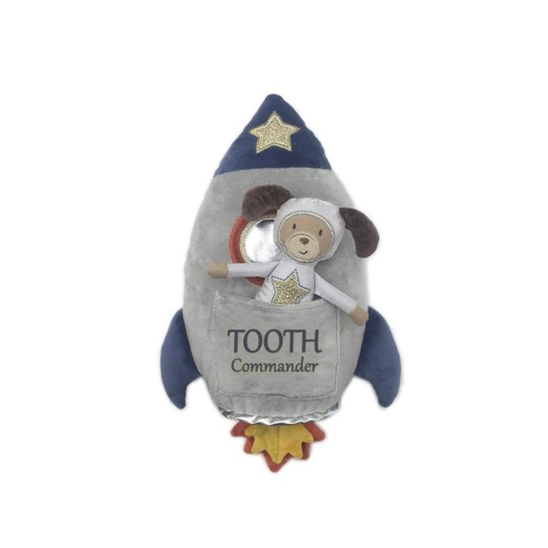SPACESHIP TOOTH COMMANDER PILLOW AND DOLL SET