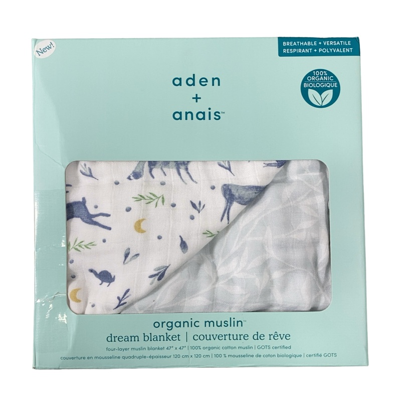 Aden + Anais Muslin Dream Blanket, Outdoors – Sleepy Forest